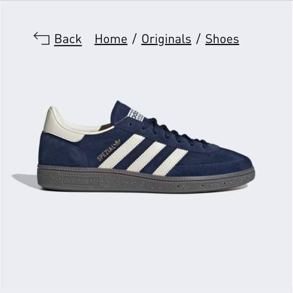 Adidas Handball Spezial Shoes (Night Indigo, Cream White, Cloud White; US M5/W6) - Picture 8 of 16